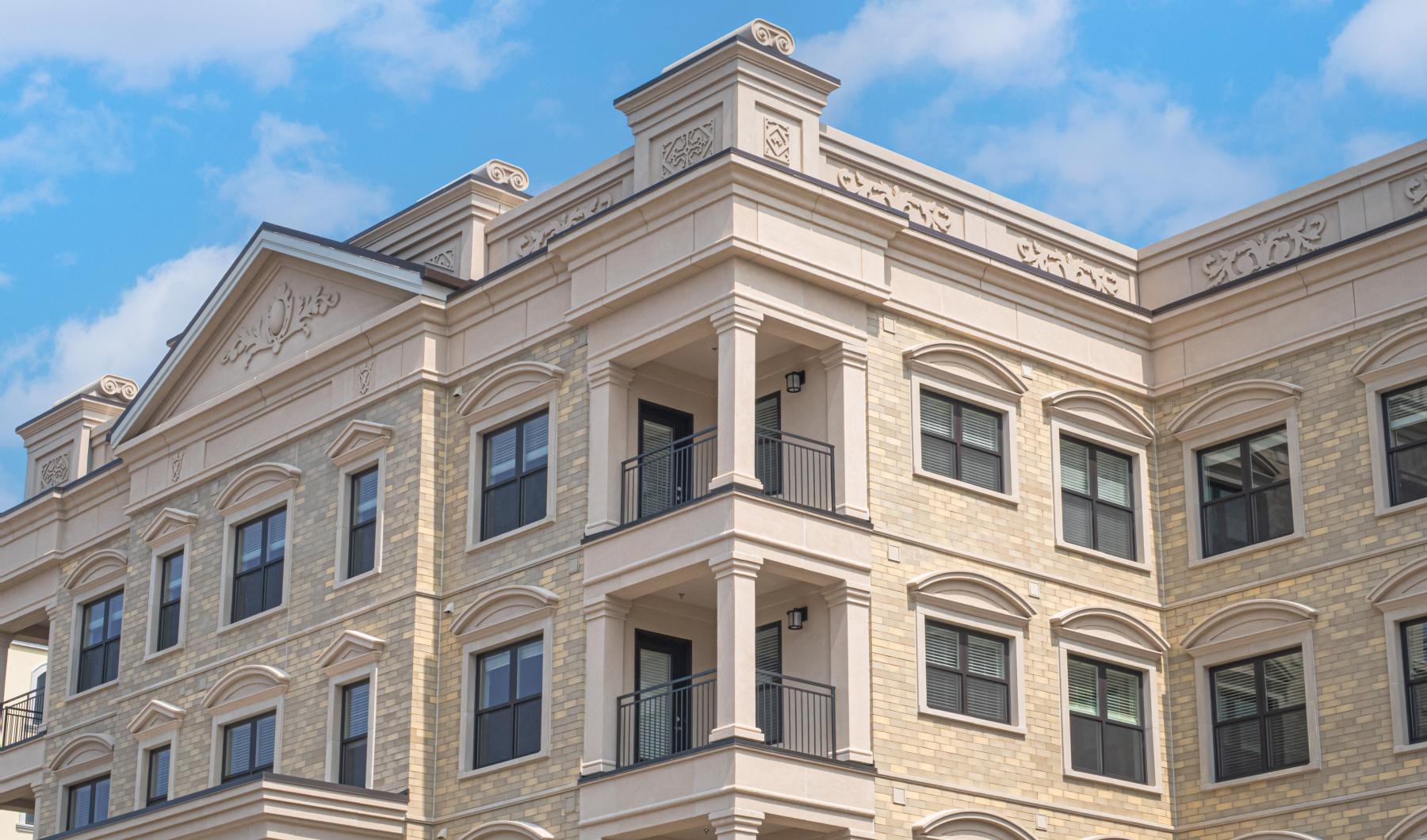 exterior of building with many windows